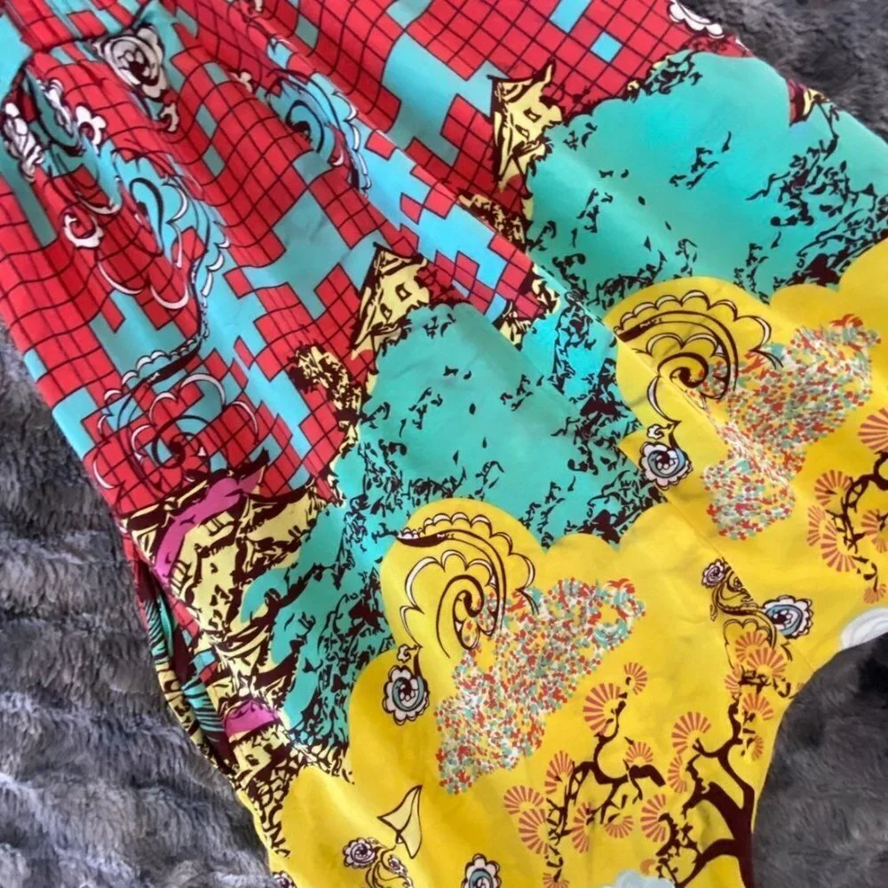Vida Bella Printed Asian Print Flow Jumpsuit - Picture 4 of 12